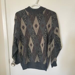 Vintage Paulo Conti Geometric Pattern Sweater